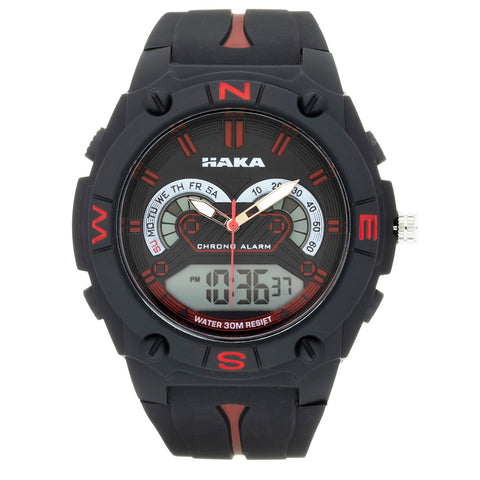 ANA-DIGI RED STRIPE WATCH